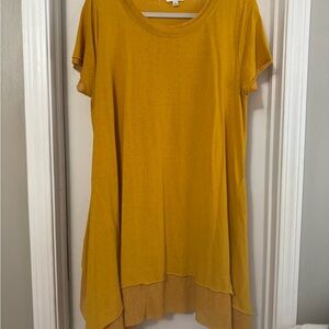 Umgee Mustard Tunic Top